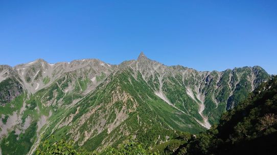 槍ヶ岳の全貌