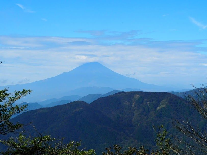 大山からみる富士山