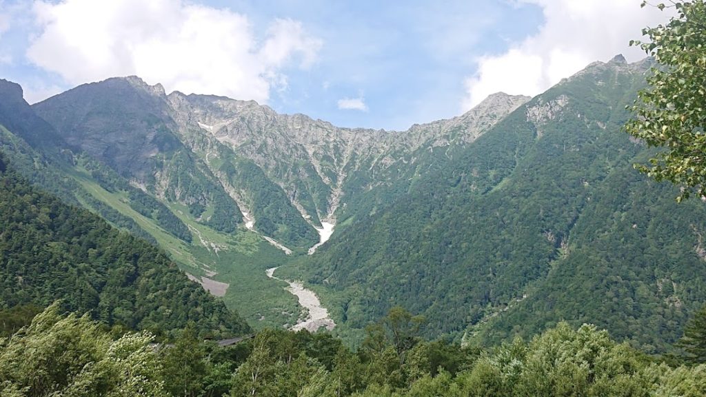 上高地からの尾根
