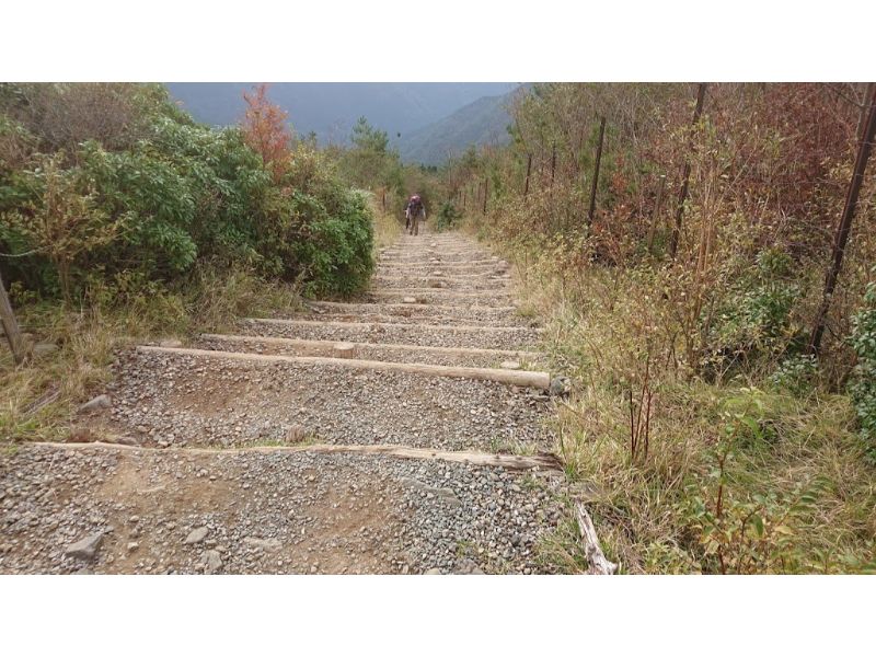 花立山荘からの階段