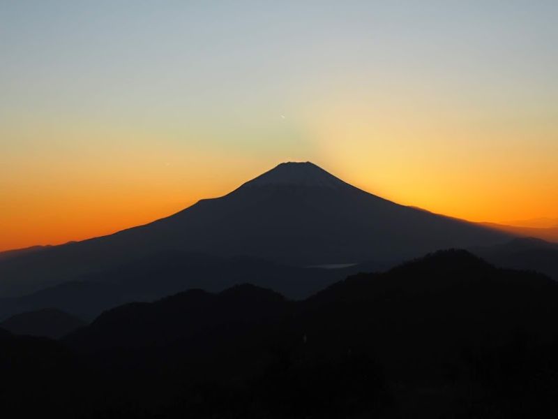 蛭ヶ岳からの夕日