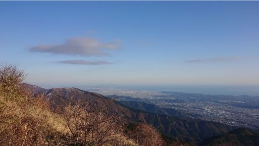 小丸尾根からの相模湾