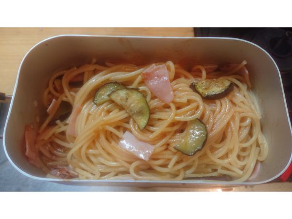 トマトパスタ完成