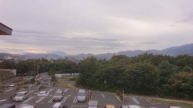 富士見の湯から富士山の眺め