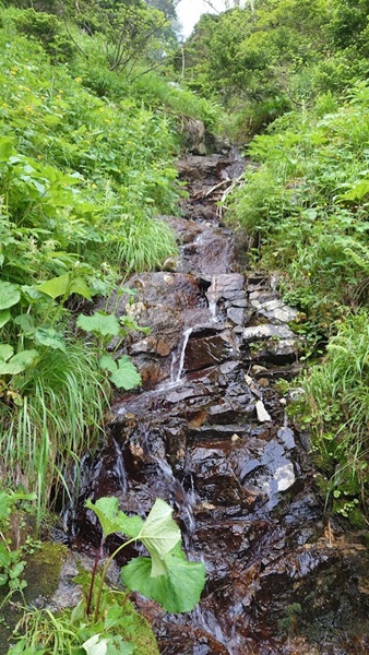 木曾殿小屋の水場