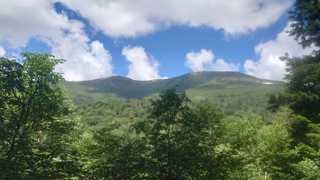 鳩待峠周辺から至仏山を眺める